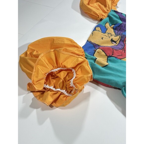 VTG 90s Disney Winnie Pooh Bed Sheets Colorful Dress Puff Sleeve Womens XXL READ - Picture 6 of 16